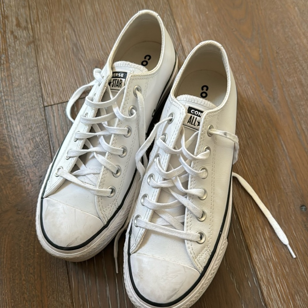 Converse Platform White Sneakers